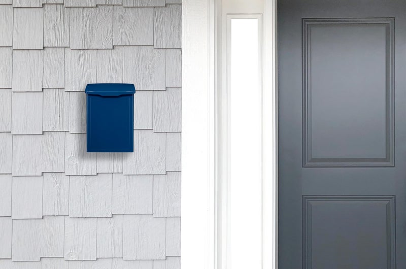 Architectural Mailboxes 2681BE Marina Wall Mount Mailbox, C1, Blue - Image 5